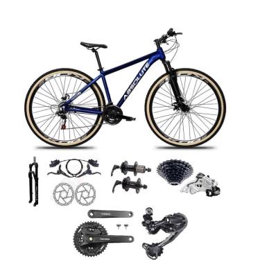 Imagem de Bicicleta 29 Absolute Nero 5 Shimano Deore-Altus 27v K7 Hidráulico Trava Pedivela Mt101 Pneu Faixa-Unissex