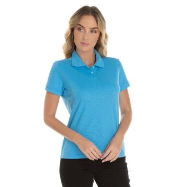 Imagem de Camisa Gola Polo Piquet Feminina Lisa-Feminino
