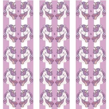 Imagem de Papel De Parede Infantil Unicórnio Lilás