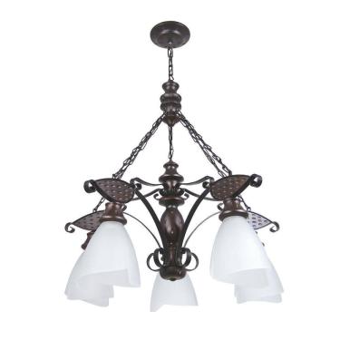 Imagem de Lustre Rústico Envelhecido 5 Lâmpadas 505E - Luminárias Müller