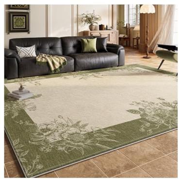 Imagem de SPXMQSS Tapetes laváveis para sala de estar, antiderrapante que não derruba, tapete de piso interno resistente a manchas para quarto, sala de jantar, sala de estar, escritório K 160 x 250 cm