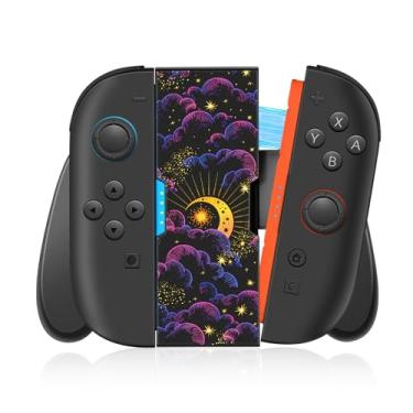 Imagem de Gurgitat Joy-Con Grip for Nintendo Switch 2 - Joy-Con 2 Ergonomic Controller Handheld Comfort Grip Cute Cartoon Anime Design for Women Men Boys Girls Teens, Moon Star