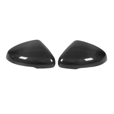 Imagem de Capa para espelho retrovisor lateral, 1 par, resistente ao desbotamento, compatível com Stinger 2018 a 2023 (volante à esquerda e à direita).(Gloss Black Carbon F)