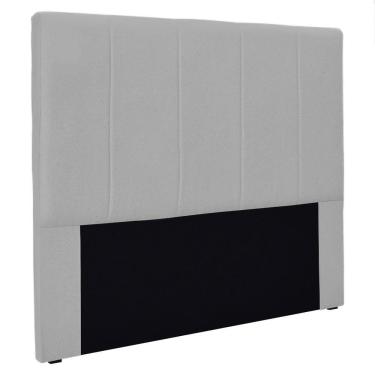 Imagem de Cabeceira Queen 1,60M Ravenna Linho Rústico Cinza Claro