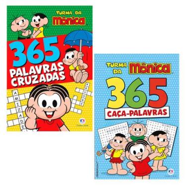 Imagem de Kit Turma da Mônica - 365 Caça-palavras + 365 Palavras Cruzadas  - Cir