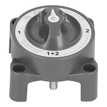 Imagem de KIMISS Interruptor de Bateria à Prova d'água IP66 de 4 Posições Com Terminal 3/8 Pol.-16 para Motorhomes, Iates e Mac Ry de Construção - Isolador de Corrente Contínua 350A (#12)
