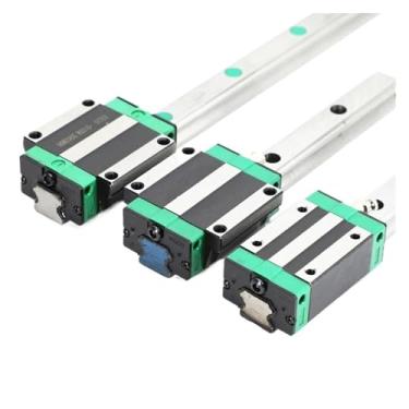 Imagem de HGR15 15 mm Comprimento guia linear HGR15 200 250 300 350 400 450 500 550 600 700 800 mm + HGH15CA ou HGW15CC bloco linear CNC peças (4 HGH15CA e 2 trilhos, 7000 mm)
