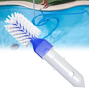 Imagem de TOPINCN Escova de Canto, Ferramenta Dobrável de Limpeza de Piscina para Spa e Banheira de Hidromassagem, PP e Acrílico, Ideal para Esfregar Cantos de Piscina, Degraus e Azulejos (Cor da foto)