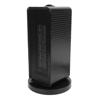 Imagem de TOPINCN 1200W Aquecimento Rápido PTC Cerâmico Aquecedor Espaço Portátil Silencioso Aquecedor Ventilador Com Proteção contra Superaquecimento para Uso Interno Quarto de Escritório (Plugue UE 220V)