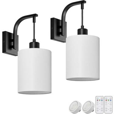 Imagem de Luminária de parede sem fio, recarregável, RGB, com controle remoto e intensidade ajustável, em LED, com cúpula de vidro verde e cristais, ideal para hall de entrada e sala de estar (1 unida