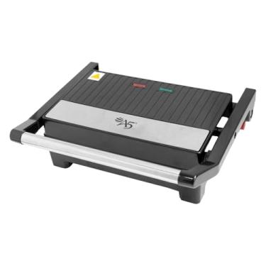Imagem de Grill Elétrico e Sanduicheira Austin 2 em 1, Antiaderente, Inox e Baquelite, 750W, 110V, Preto, 23x21.5x8cm