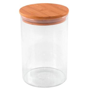 Imagem de Pote Porta Tempero Condimentos Grãos 1 Litro De Vidro Borossilicato Co