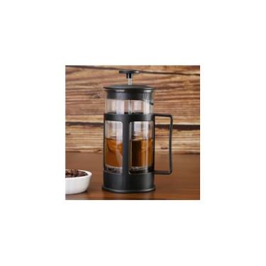 Imagem de Cafeteira Francesa Prensa, 300ml, Vidro Borossilicato, Plástico, para Café Chá Leite