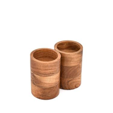 Imagem de EDHAS Conjunto de 6 tigelas de sopa – Tigelas redondas multiuso para arroz, salada, lanches, sobremesa e jantar (7,6 cm x 7,6 cm x 3,8 cm)