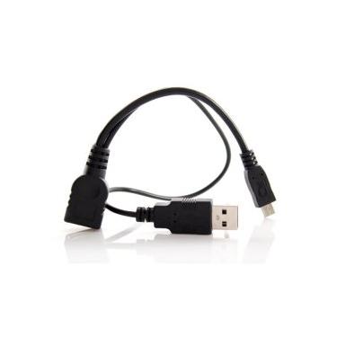 Imagem de Cablecc Cabo Flash Disk Micro USB 2.0 OTG de cor preta com alimentação USB para Galaxy S3 i9300 S4 i9500 Note2 N7100 Note3 N9000 e S5 i9600