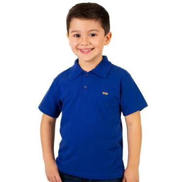 Imagem de Camiseta Infantil Polo Natal Ano Novo - Genérica, Azul, 4 - 4 á 5 Anos