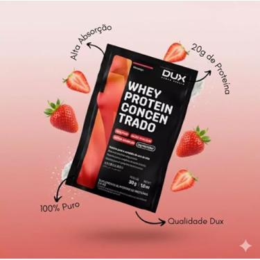 Imagem de Whey Protein 100% Concentrado com 05 Sachês Sabores (Baunilha,Chocolate,Coco,Doce de Leite,Morango)-Dux Nutrition