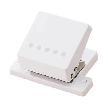 Imagem de MotiveTech Furador de Encadernação com 5 Furos, Leve e Versátil, Operado Manualmente para Agendas, Cadernos de Folhas Soltas A4 e B5, Branco