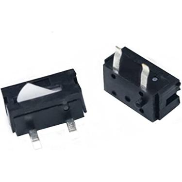 Imagem de Micro interruptores, 10 peças/lote, preto, pequeno/microinterruptor, interruptor de câmera, redefinição de limite de curso, miniatura, 60 m, pé reto, mini interruptor de mouse