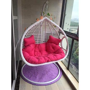 Imagem de Almofada De Cadeira De Balanço. Espessa De 2 Lugares. Cesta De Ninho De Ovo Pendurada Almofada De Assento De Rede De Ovo Removível Lavável. Não Em Pé. Sem Cadeira,140x110cm (55x43 Polegadas)-h