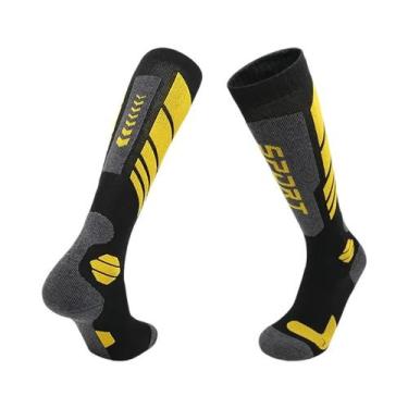 Imagem de Meias Térmicas De Inverno Para Adultos, Quentes Para Ciclismo, Snowboa