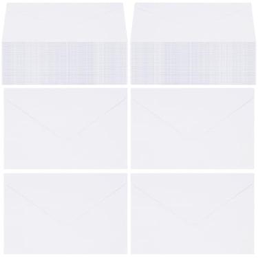 Imagem de jiebor 150 envelopes brancos pequenos mini vales-presente pequenos envelopes de cartão de visita 10 x 8 cm a granel para dinheiro cartões de convite de casamento