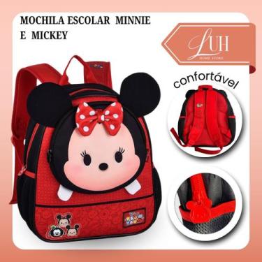 Imagem de Mochila De Costas Escolar Infantil Mickey Personagem Disney Volta as A
