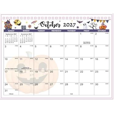 Imagem de Calendário de mesa 2026-2027 - Calendário de mesa de 18 meses 2026-2027, julho de 2026 - dezembro de 2027, 25 x 21 cm, calendários de mesa flip em pé para escritório, casa, escola