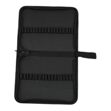 Imagem de UGPLM Estojo portátil para lápis de cor e canetas em tecido Oxford, com zíper, ideal para artistas e ateliês, 36 Furos