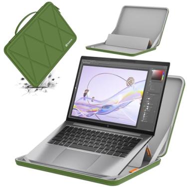 Imagem de Smatree MS91 Capa protetora rígida de EVA com suporte, compatível com HP ZBook Firefly/Power G11/G11A, EliteBook 865/860 G10/G9 de 16 polegadas, para ZBook Firefly G10/G9 de 16 polegadas, verde
