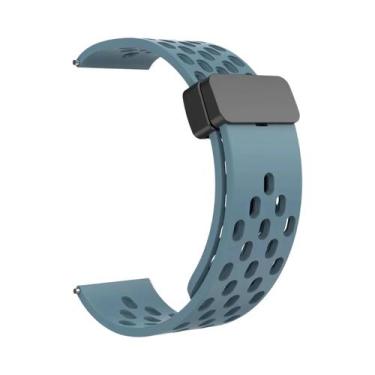 Imagem de Pulseira De Silicone Com Fecho Magnético De 22mm Para Zeblaze Btalk 3 