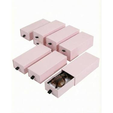 Imagem de Zitonyang Caixas de presente pequenas, pacote com 10 caixas de gaveta de papel kraft, caixas de embrulho de presente para óculos, perfume, cosméticos, joias, doces, presente (rosa)
