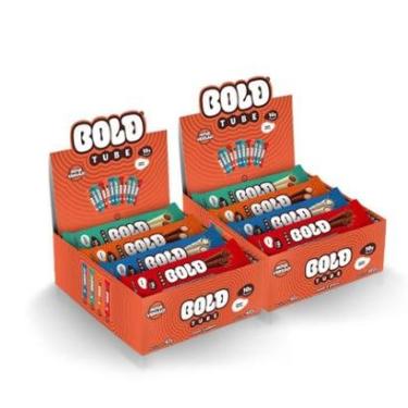 Imagem de BOLD Snacks barra de proteína - 2 caixas Tube Mista 10g de Proteína (2 caixas c/ 12 unid.)-Unissex