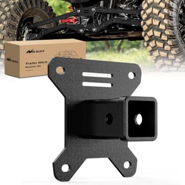 Imagem de Nilight Kit receptor de engate de reboque de para-choque traseiro de 5 cm compatível com UTV ATV 2014-2024 Polaris RZR XP1000 XP 4 1000