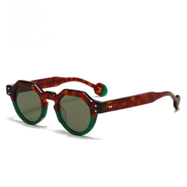 Imagem de JRLLFD Óculos de sol retrô para homens e mulheres, moda acetato, proteção solar para áreas externas, uv400 (8)