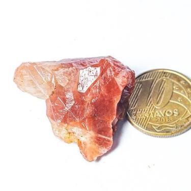 Imagem de Cristal Quartzo Tangerina Bruto Natural Médio Classe B - CristaisdeCur