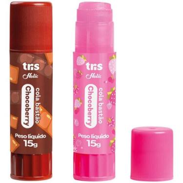 Imagem de Cola em Bastão TRIS Chocoberry 15G Display com 12 Unidades - Summit