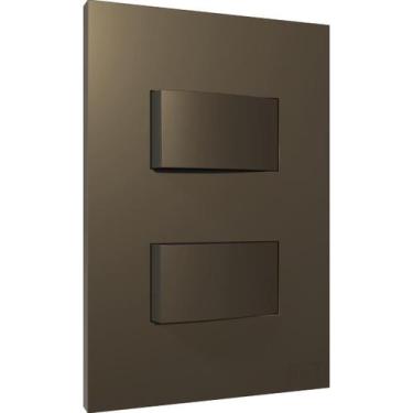 Imagem de Cj Tomada 10A 20A Interruptor Simples Paralelo Conjunto 4x2 Blux Recta