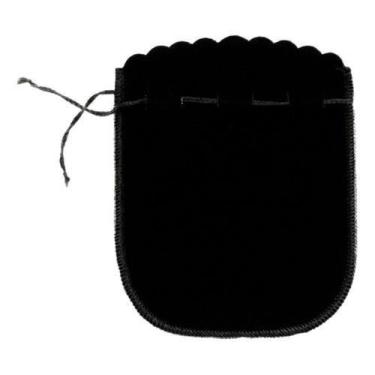 Imagem de Kit 100 Saquinhos De Veludo Jóia Pulseira Preto - 9 X 11 Cm - Ghc Aces