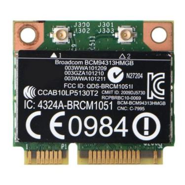 Imagem de Placa Wifi + Bluetooth P/ Notebook Lenovo z380 z480 z580 HP e outros PN: bcm94313hmgb - Retirado