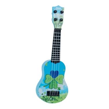 Imagem de YIJU Ukulele infantil de brinquedo, 35 cm, com 4 cordas, para treinamento de dedilhado, brinquedo musical educativo para crianças, ideal para presente de, Style B