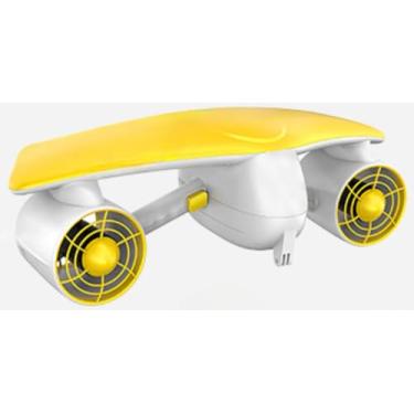 Imagem de GOYOJO Scooter subaquático, compatível com câmera de ação, scooter subaquática para piscinas infantis/adultos, bateria de 6000 mAh - amarela