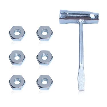 Imagem de HAISHINE Conjunto de motosserra T chave inglesa guia porcas para Stihl 024 026 MS240 MS260 MS192T MS200T 028 031 032 peças de motosserra a gás