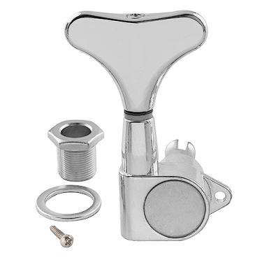 Imagem de Musiclily Pro Single 17:1 Cabeça de máquina totalmente selada para afinador lateral de baixo com botão estilo Y para baixo elétrico, cromado