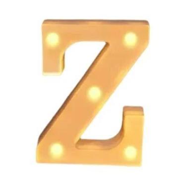 Imagem de Luz Noturna LED De Letras E Números De 16cm Para Decoração De Casa, Ca