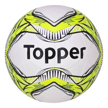 Imagem de Bola Topper Futebol Society Branca Amarelo