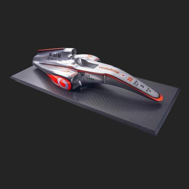 Imagem de Quadro 3D Decorativo 120x50 Carro F1 MP4/23 LH Prata G53 - Gran Belo