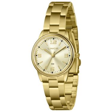 Imagem de Relógio Lince Feminino Ref: Lrgm026l32 C2kx Casual Dourado