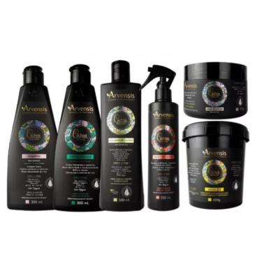 Imagem de Kit Arvensis Cachos Shampoo Condicionador Ativador Mascara 2x1 Day After Geléia Alta