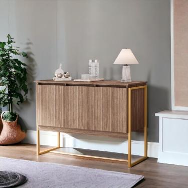 Imagem de Buffet 3 Portas Sala De Estar Berlim - Affara Dourado Affara Dourado